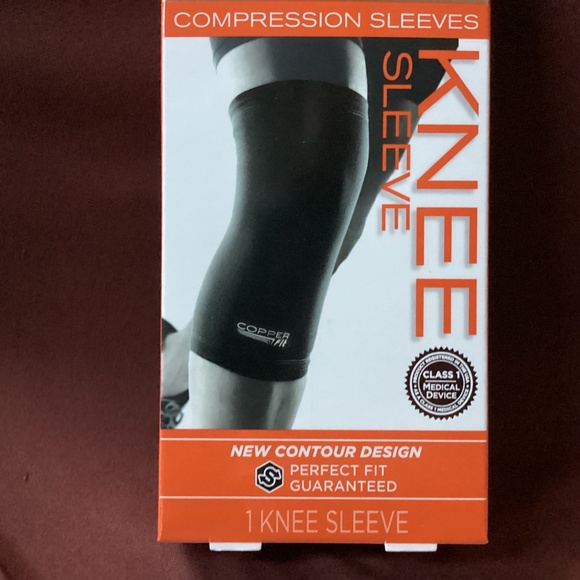 The Original Copper Fit Freedom Copper Infused Compression Knee Sleeve Size L - Picture 5 of 5